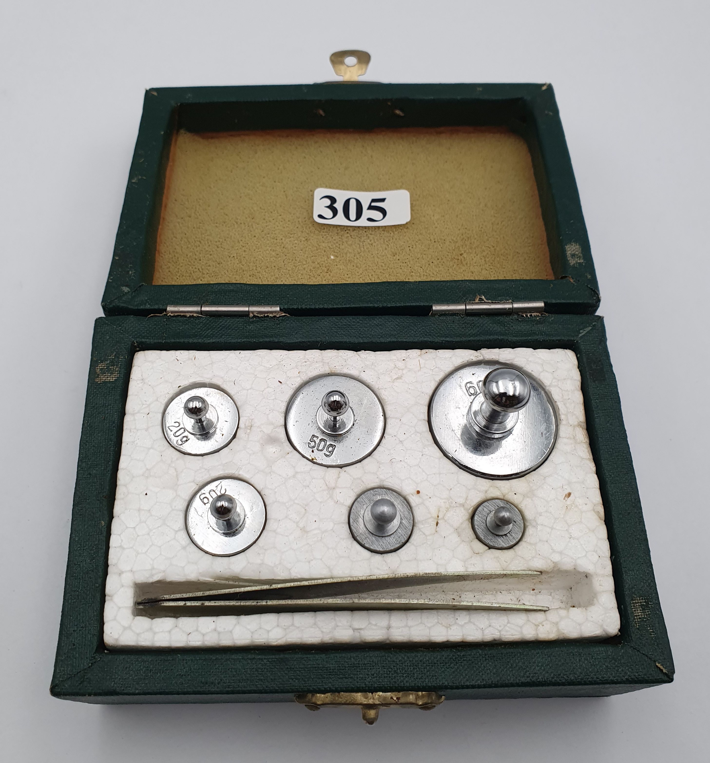 339 · A SET OF BOXED PHARMACY WEIGHTS