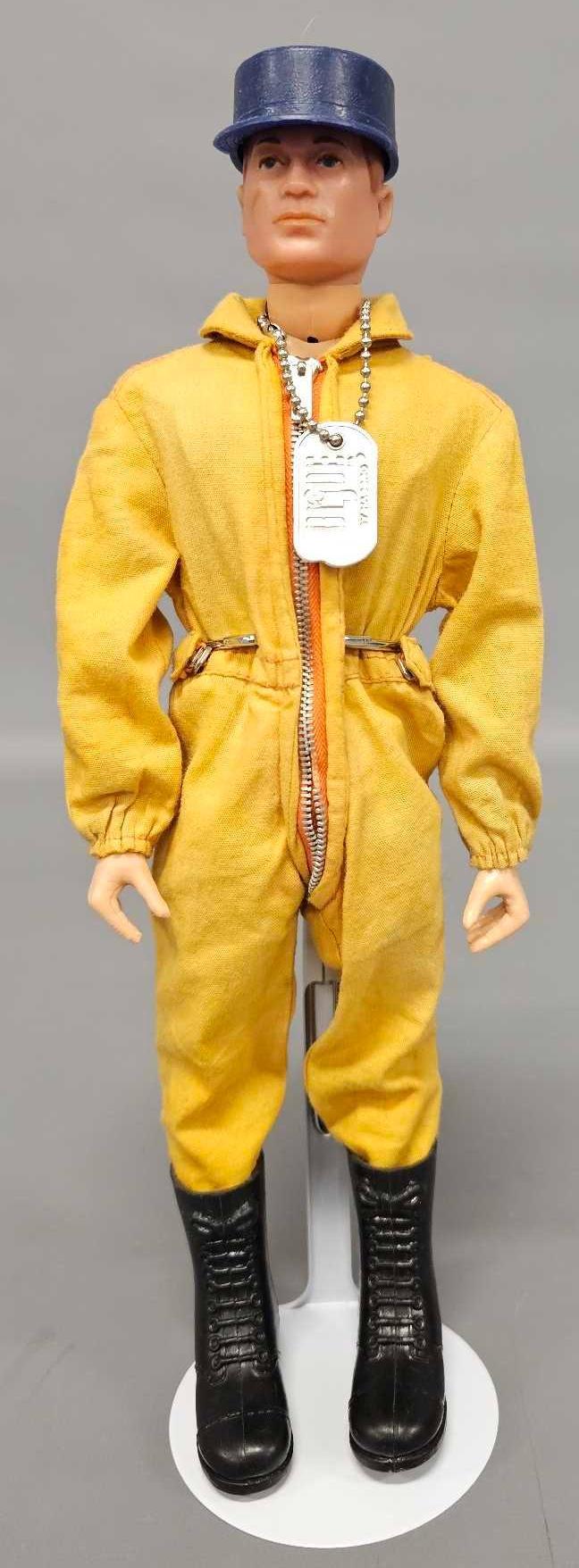 Vintage Hasbro GI Joe Action Pilot goldenrod snap uniform | Toys