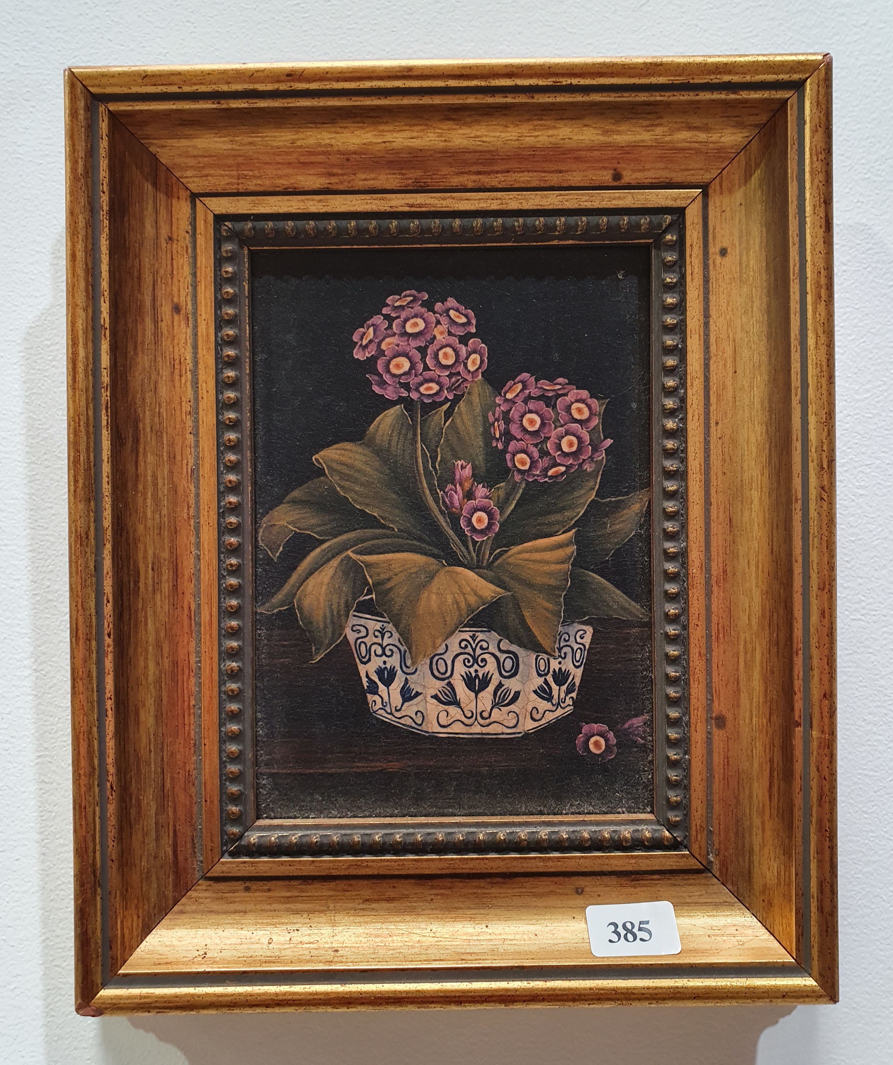 385 · A FRAMED FLORAL PICTURE