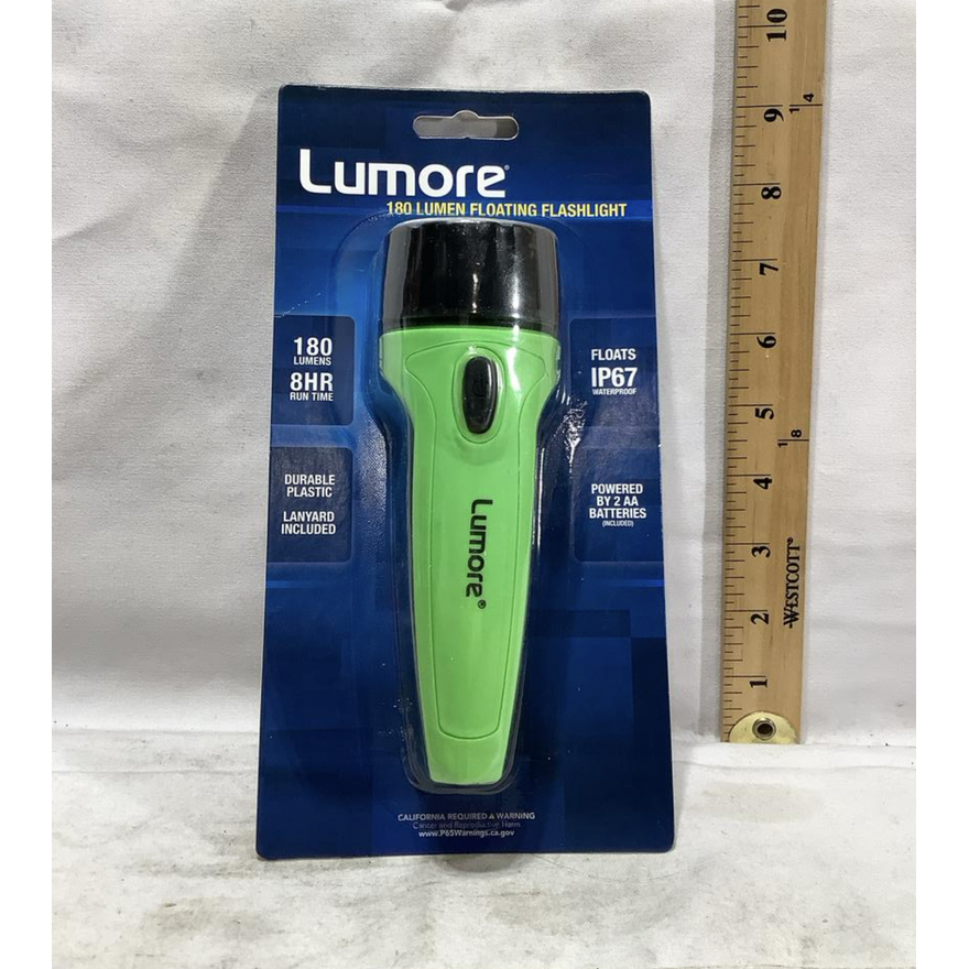 Lumore 180 Lumen Green Floating Flashlight