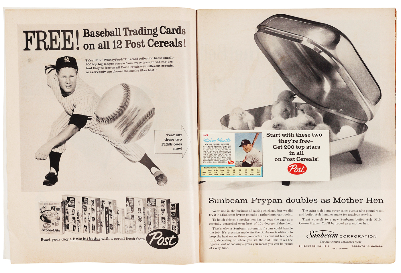Life Magazine Baseball Cards Issue (Mantle & Maris Card)