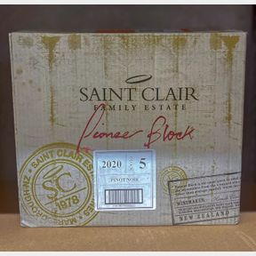 Saint Clair 2020 pioneer Block 5 Pinot Noir Marlborough (OC)