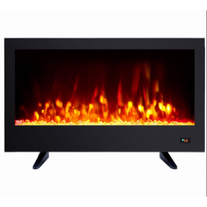 Hearth Pro Wide View Linear Electric Fire Place-Black