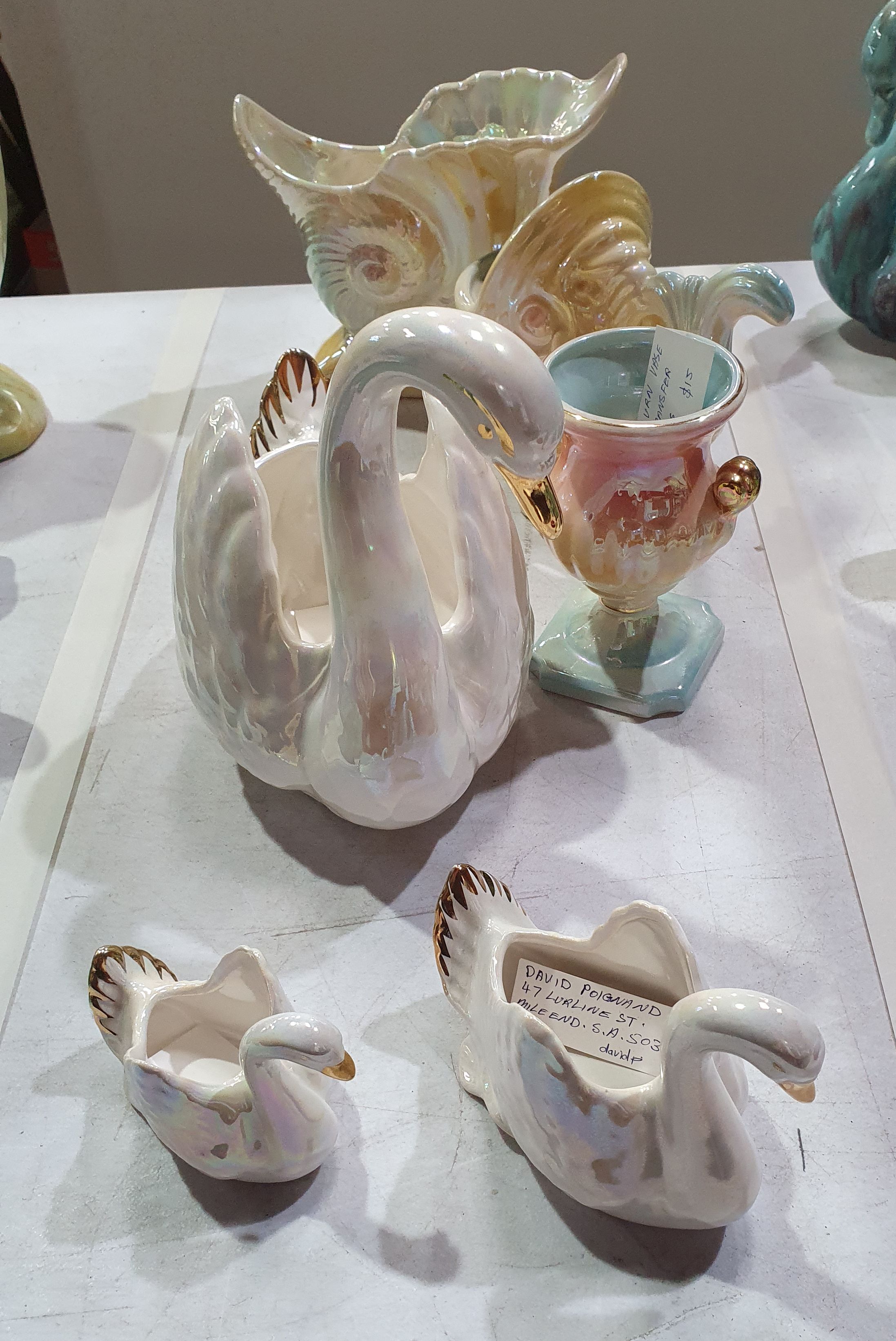 455 · A GROUP OF MCP MINGAY PEARL WARE PIECES