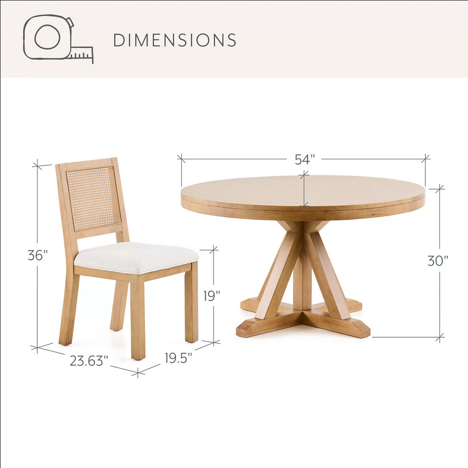 Details by Becki Owens 7-Piece Lily Dining Set with Table and Chairs E19