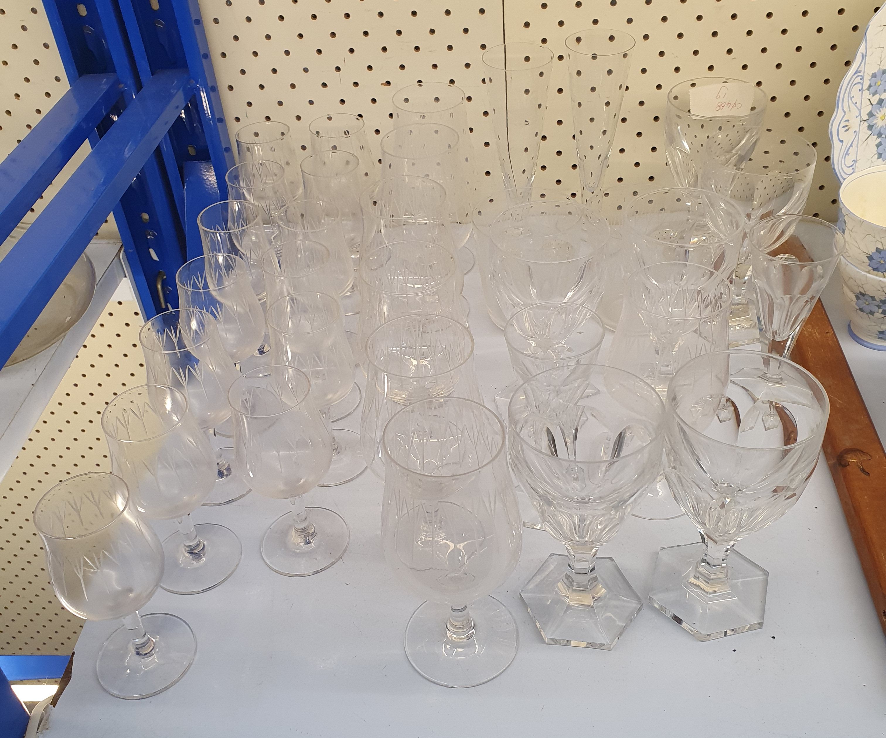99 · A GROUP OF STEMWARE