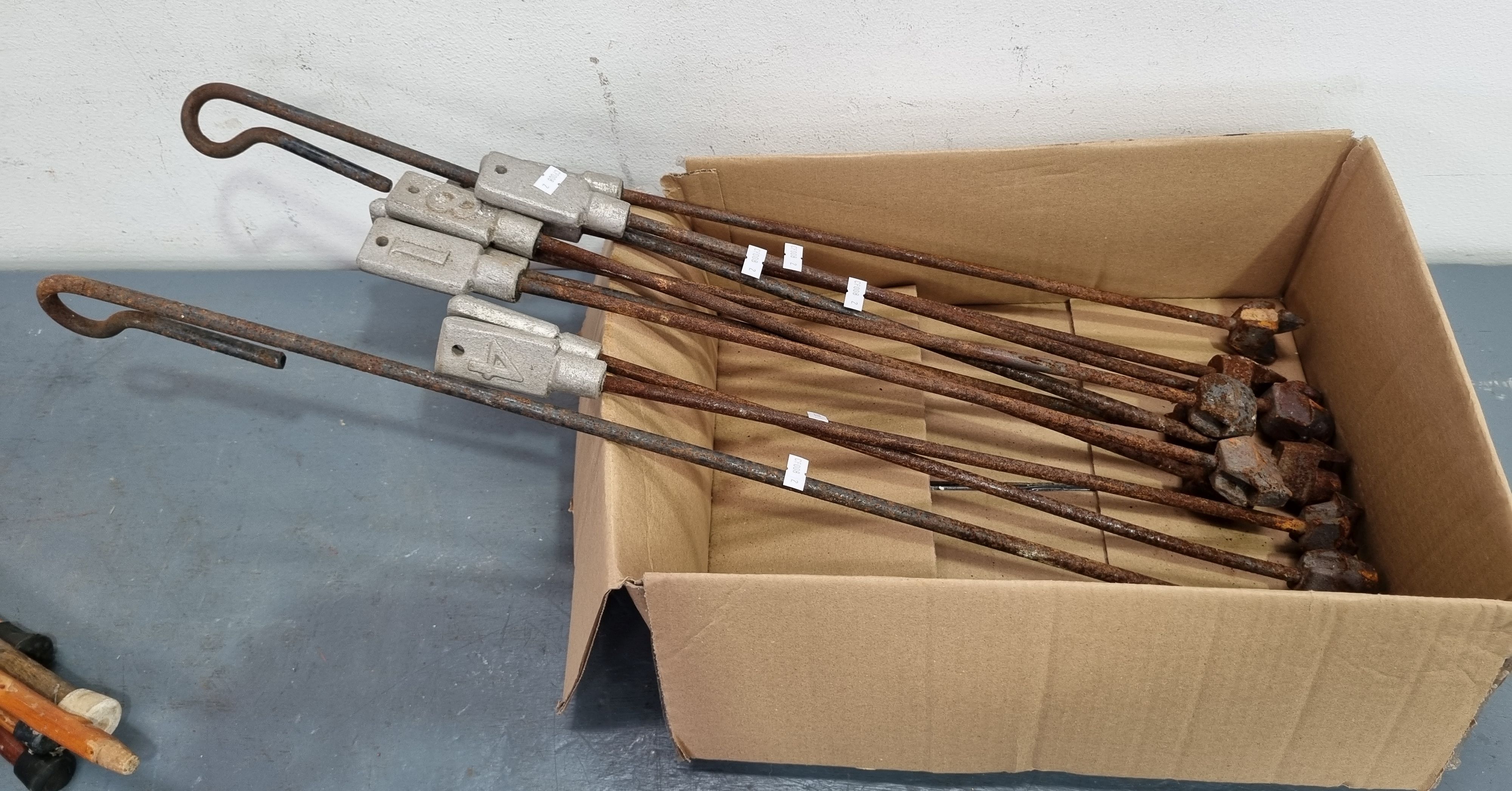 1277 · A BOX BRANDING IRONS
