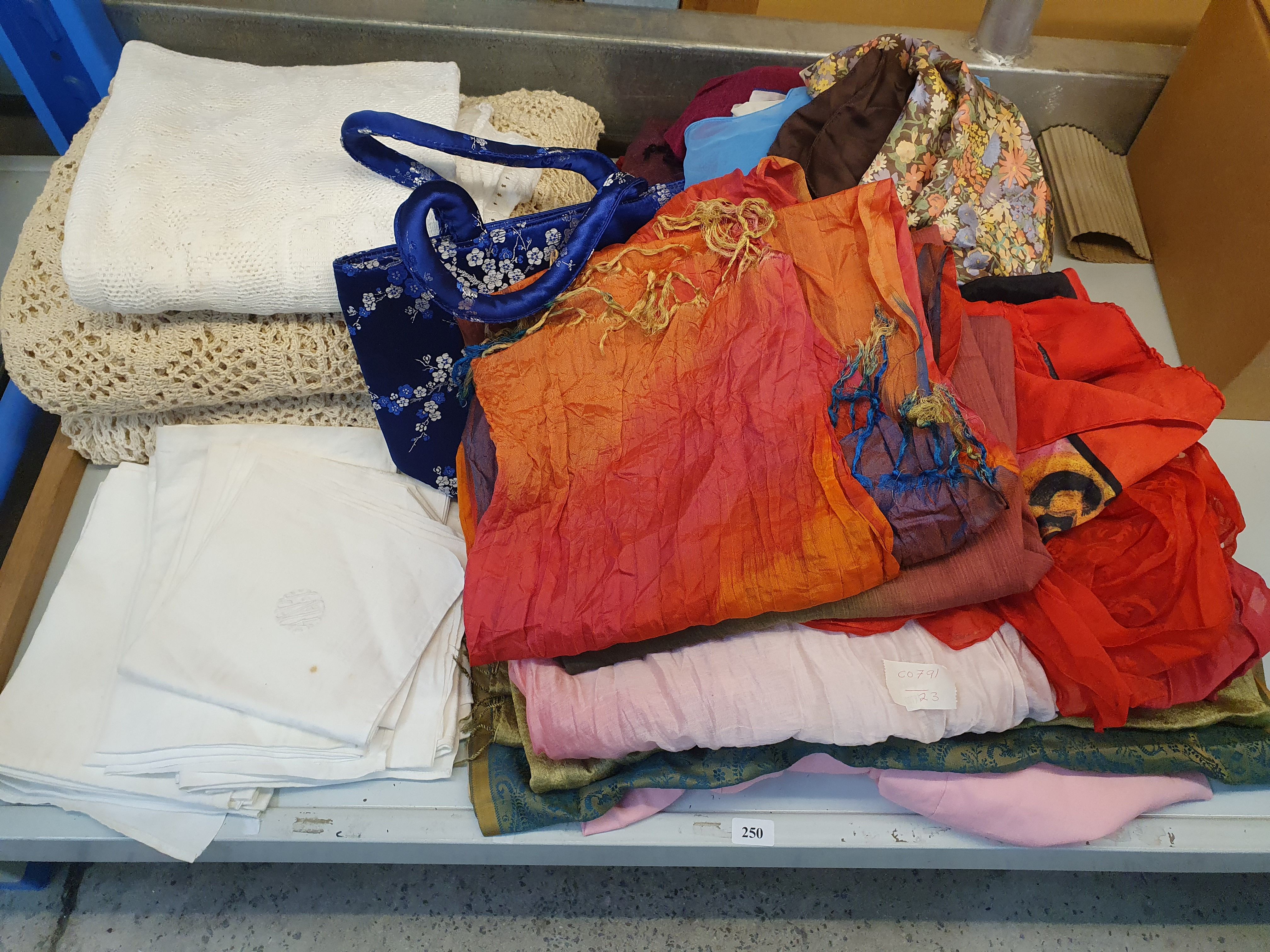 250 · A GROUP OF VARIOUS TEXTILES