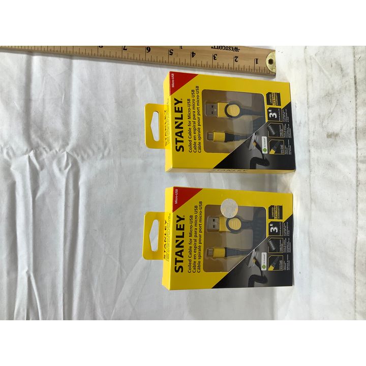 Buying (2) Stanley Coiled Cable For Micro-USB 3'
