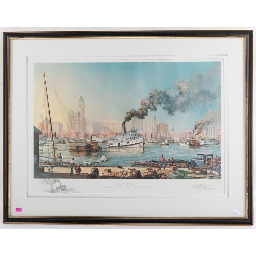 Paul McGehee. "Baltimore," color lithograph