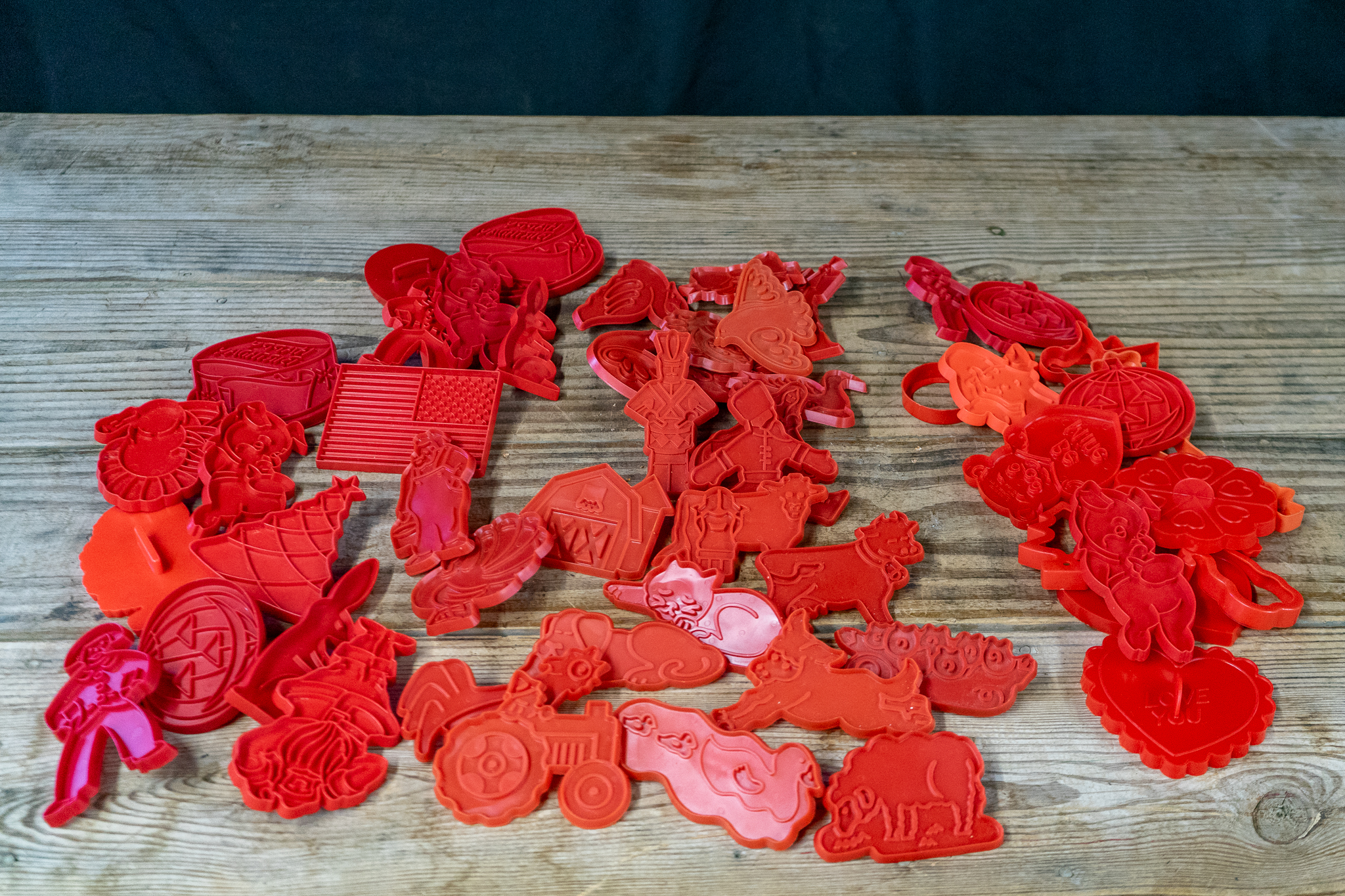 Red Plastic Cookie Cutters | Harritt Group, Inc