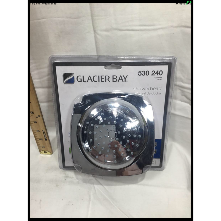 Glacier Bay Chrome Showerhead 1-Setting