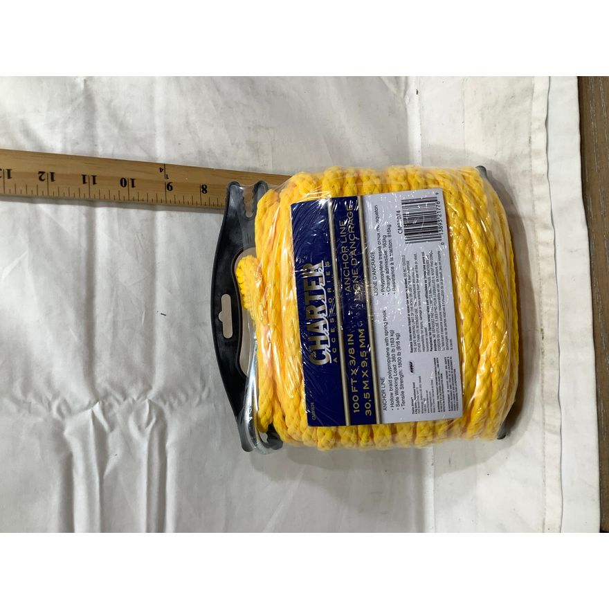 Charter Marine Anchor Line 100ft x  3/8in