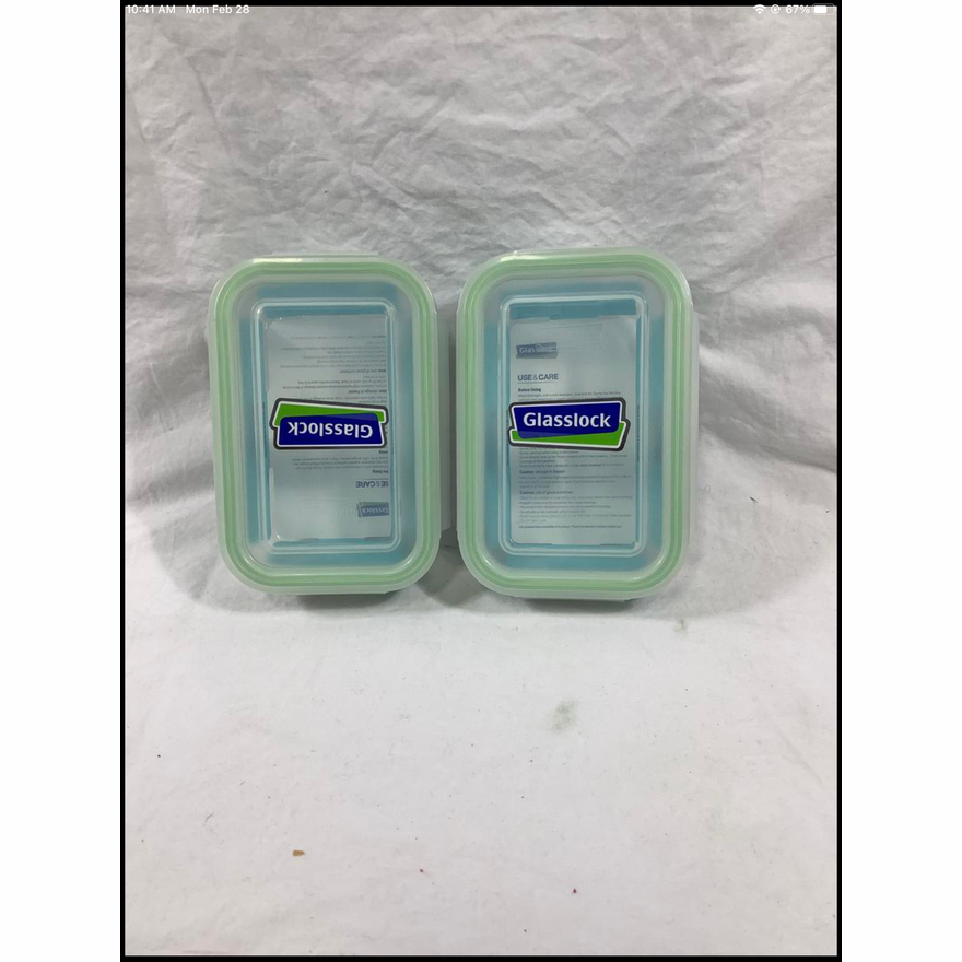 Buying (2) Glasslock 400ml Glass Bowls w/Lids