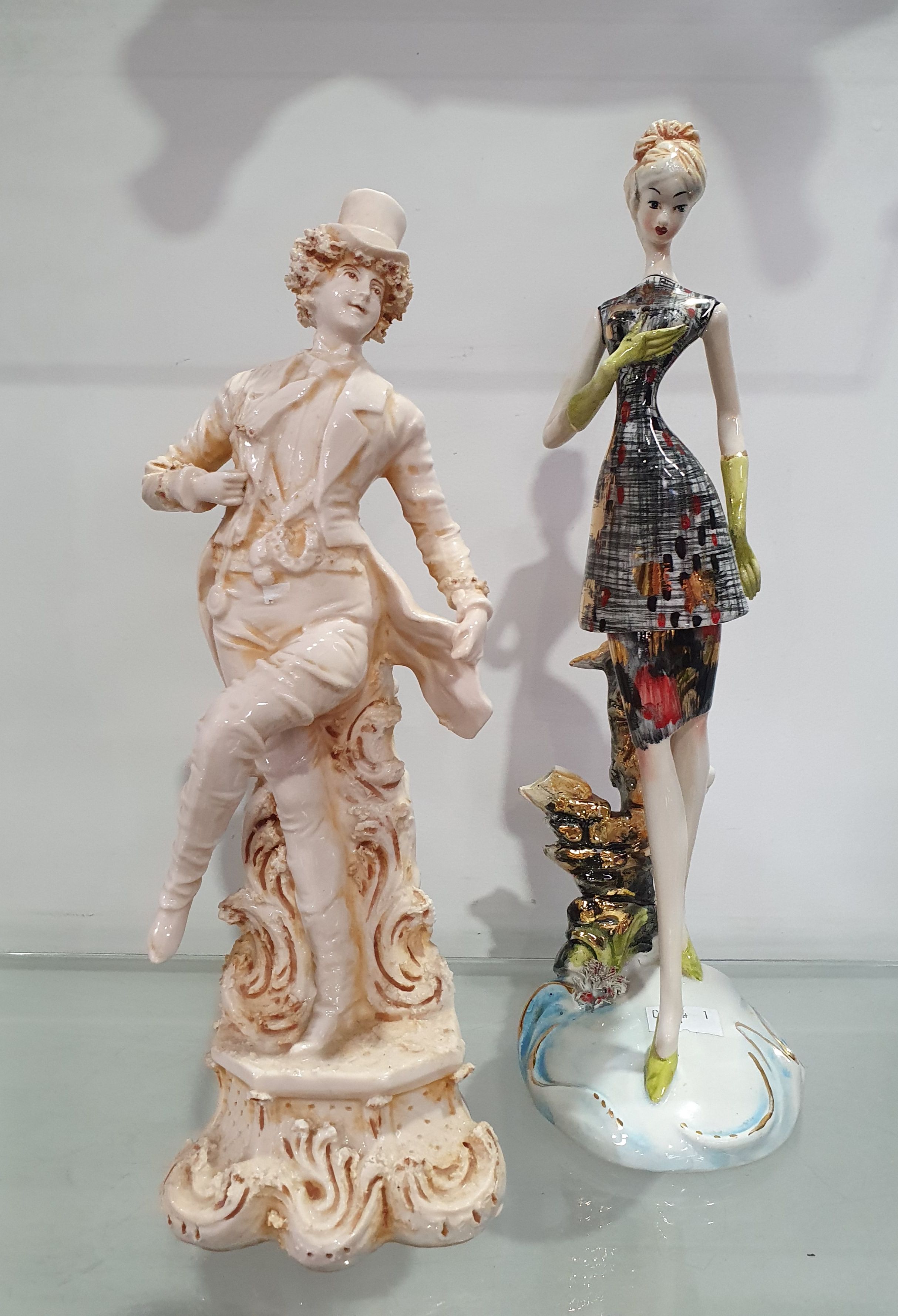 Two Mid-Century Italian Ceramic Figures