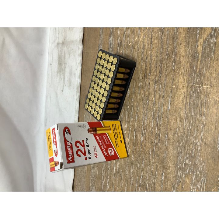 Aguila .22 Super Extra Copper Plated Bullets 40 Grain 50 Cartridges