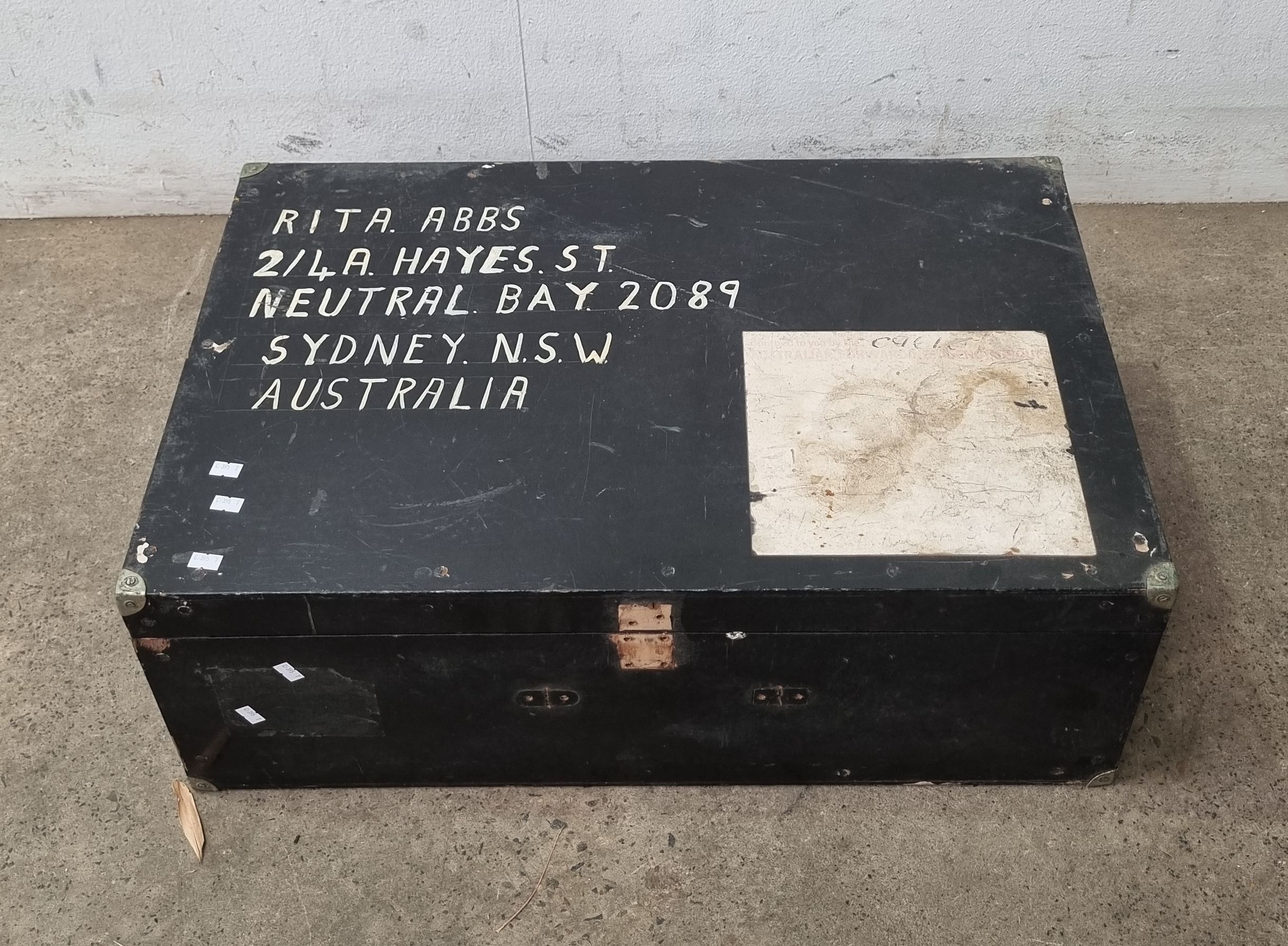 1374 · A TIMBER SUITCASE