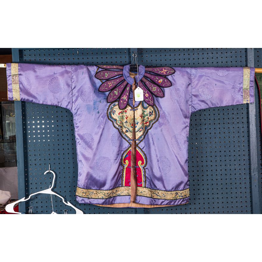 Chinese woven silk lady's robe