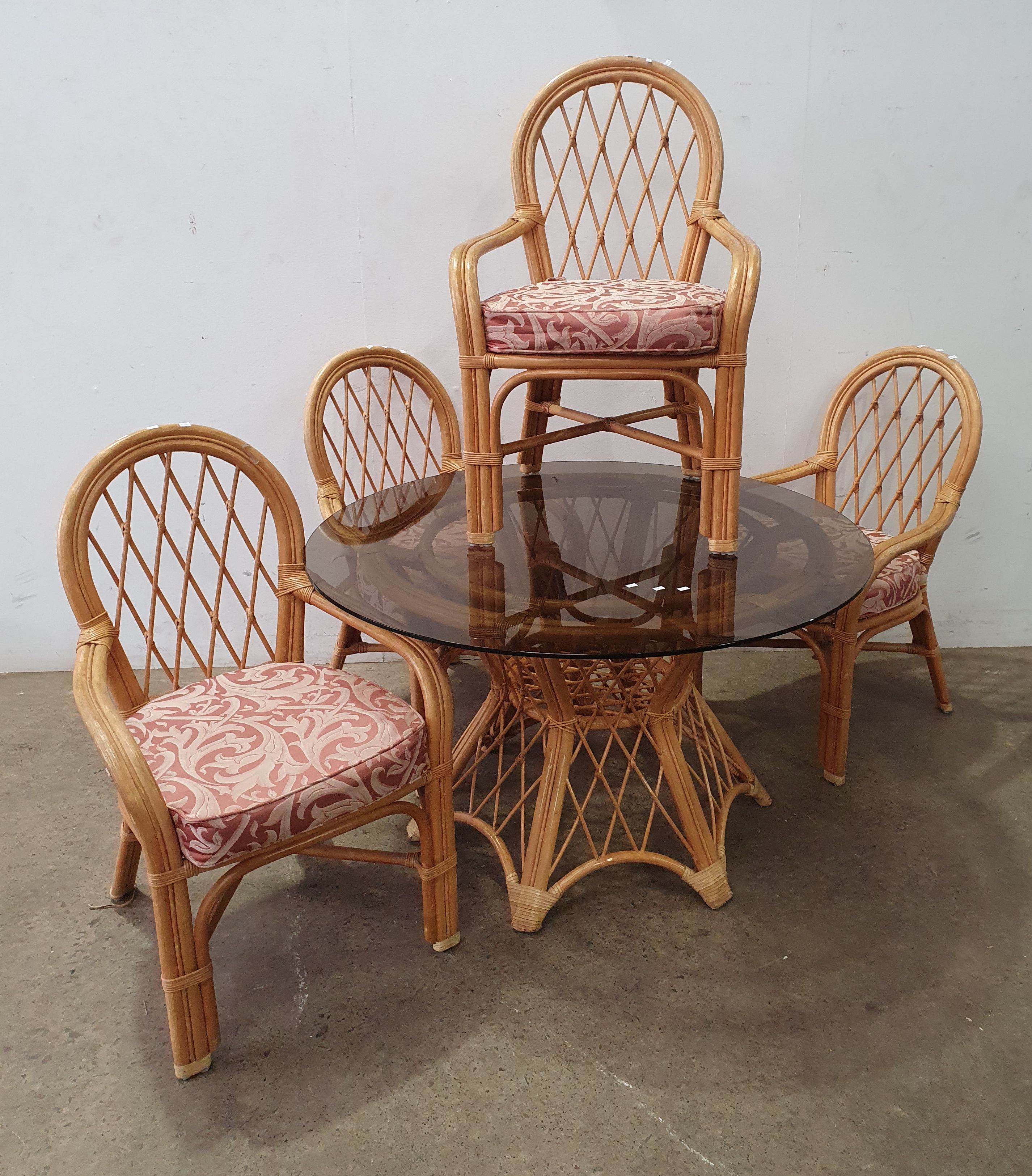 2016 · A FIVE PIECE CANE SUNROOM SETTING
