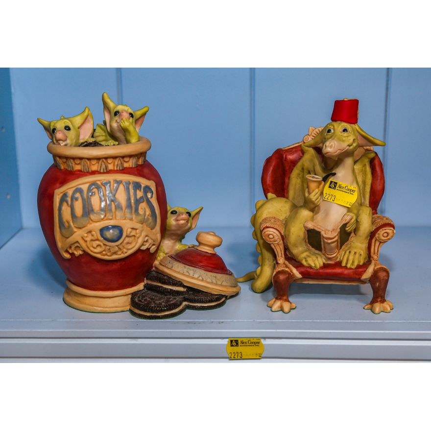 Two Real Musgrave Pocket Dragon Figural Groups