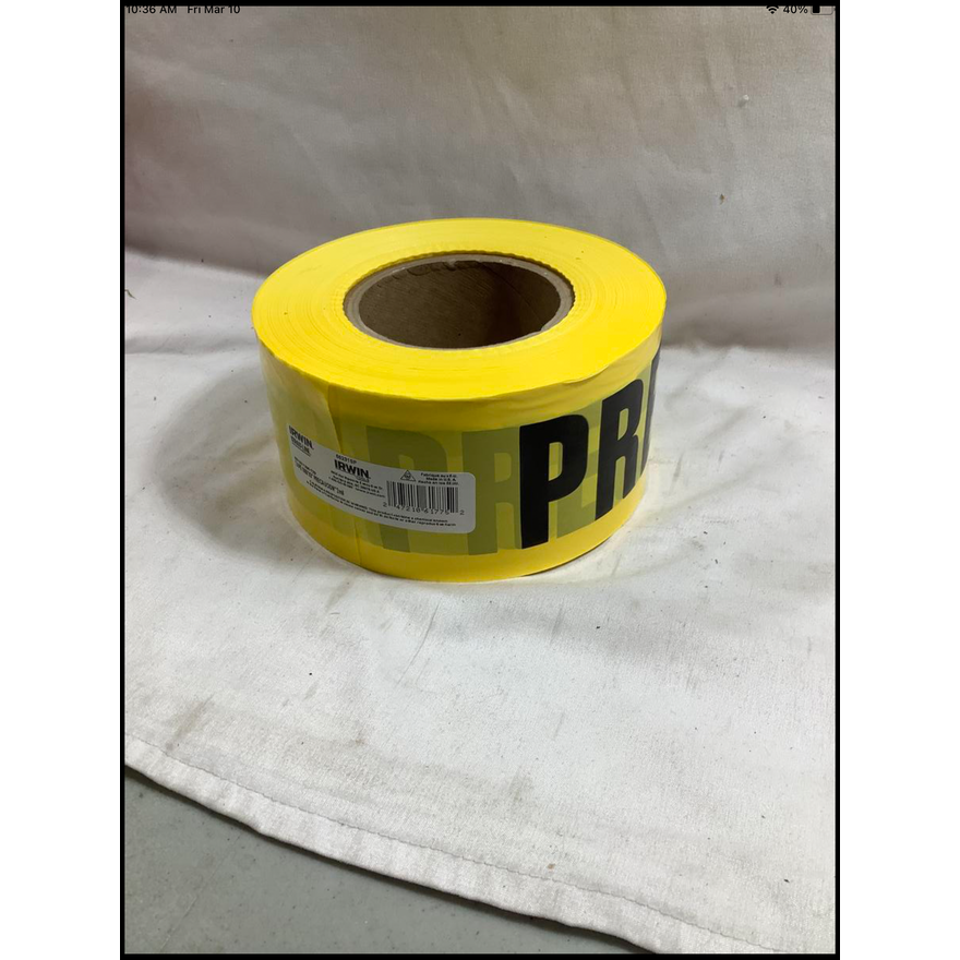 Irwin (1000' x 3") Precaucion Yellow 2MIL