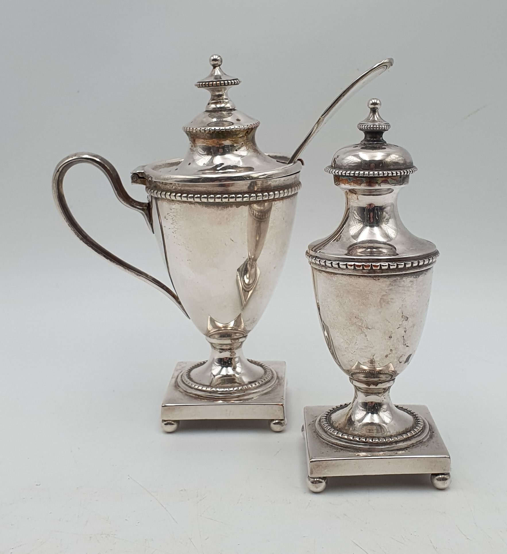 514 · AN OLD SHEFFIELD PLATE CONDIMENT SET