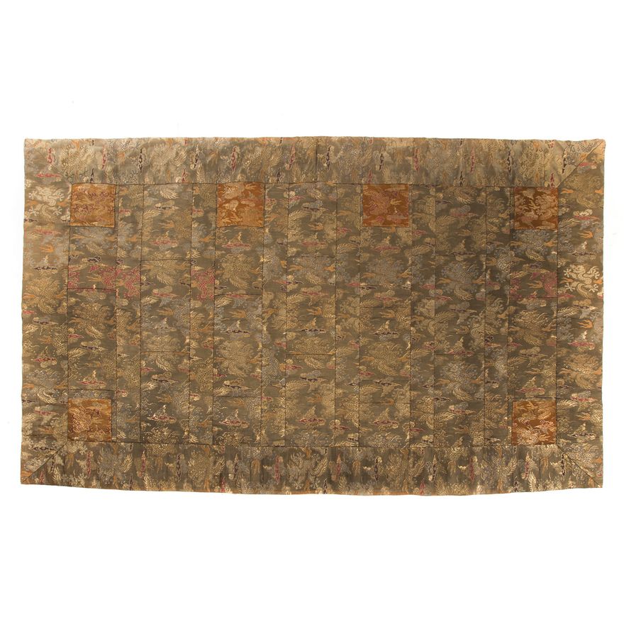 Chinese Gold Thread and Brocade Tapestry