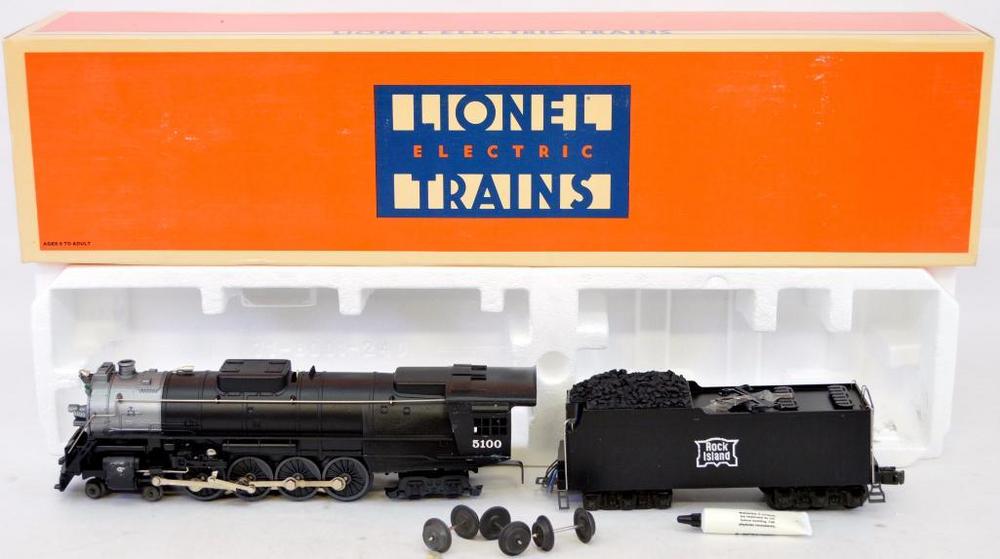 Lionel O Gauge 18001 Rock Island 4 8 4 Northern Steam Locomotive And Tender In Ob