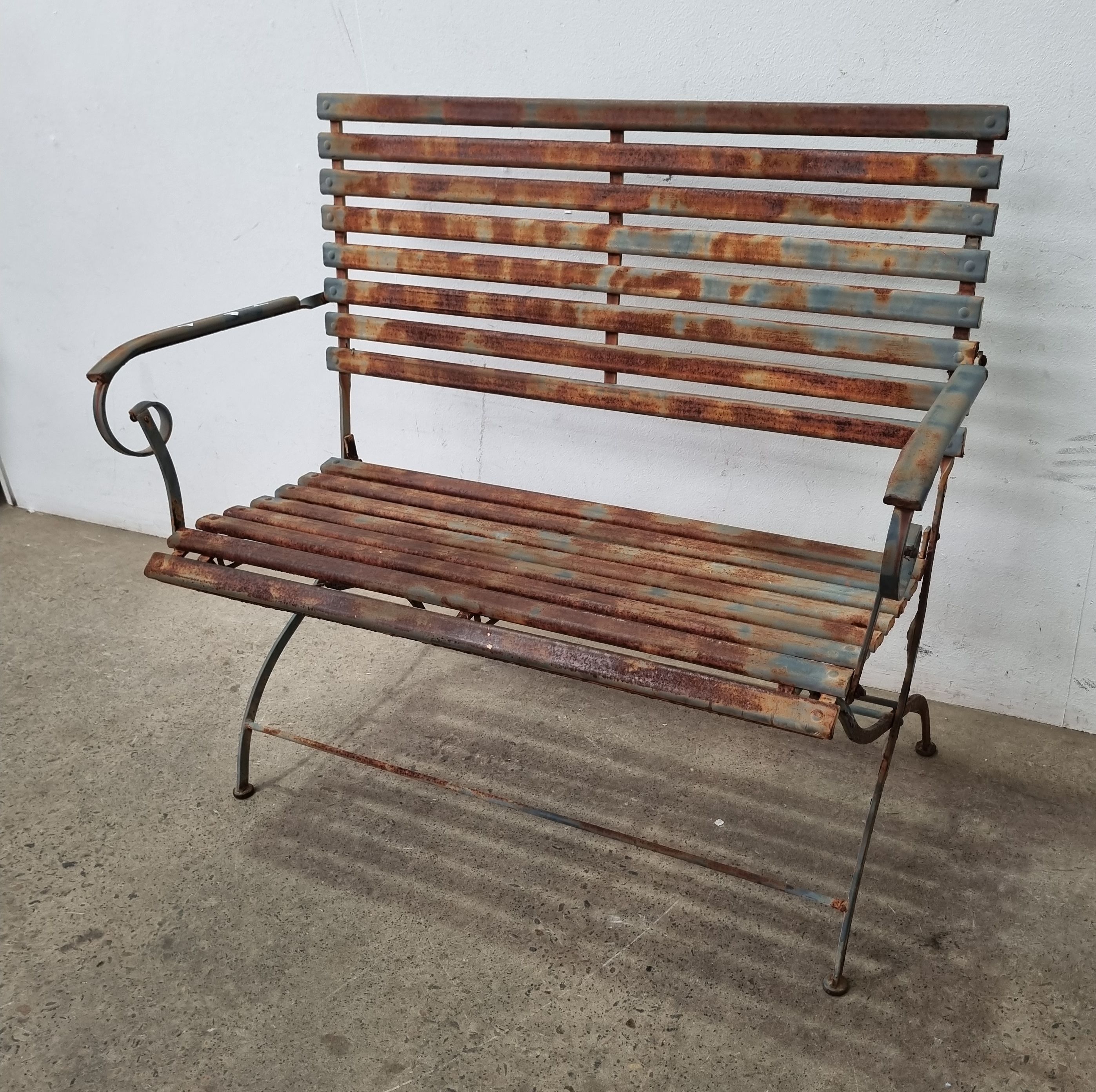 A Metal Outdoor Bench