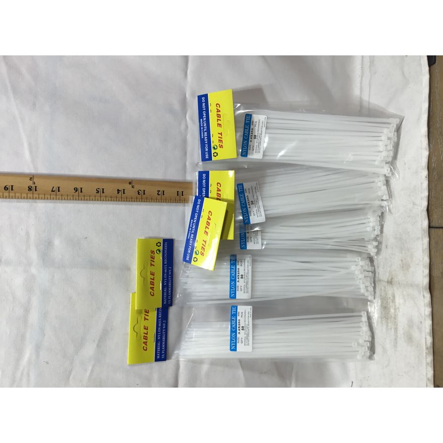 (5) 50ct 10" Nylon Cable Ties