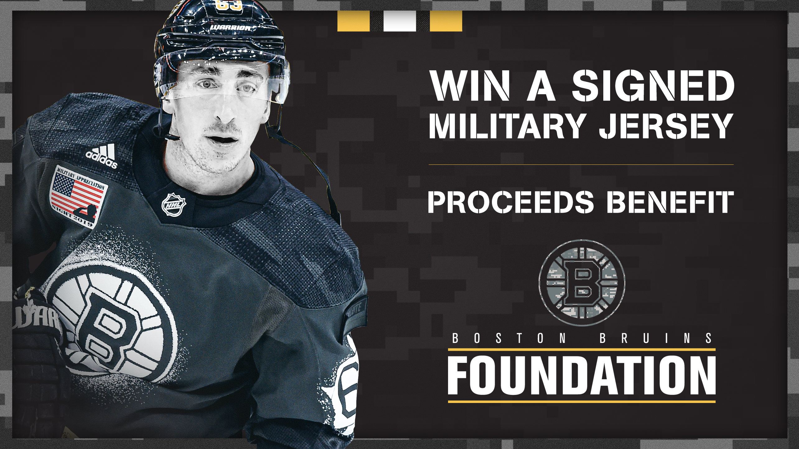 Boston Bruins Game Issued Autographed Military Appreciation Jersey Auction