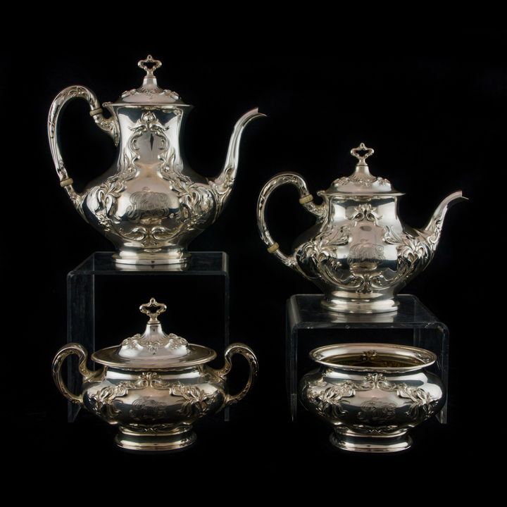 Wallace Art Nouveau sterling hot beverage service