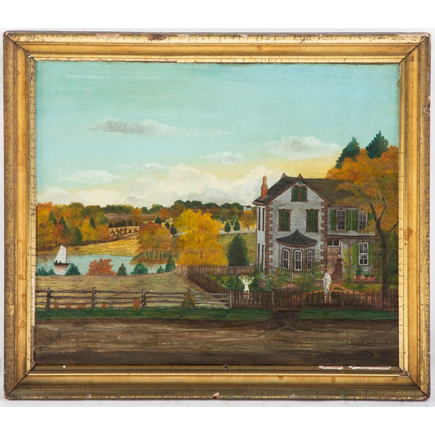 E.D. Troth. Stone Manor, oil