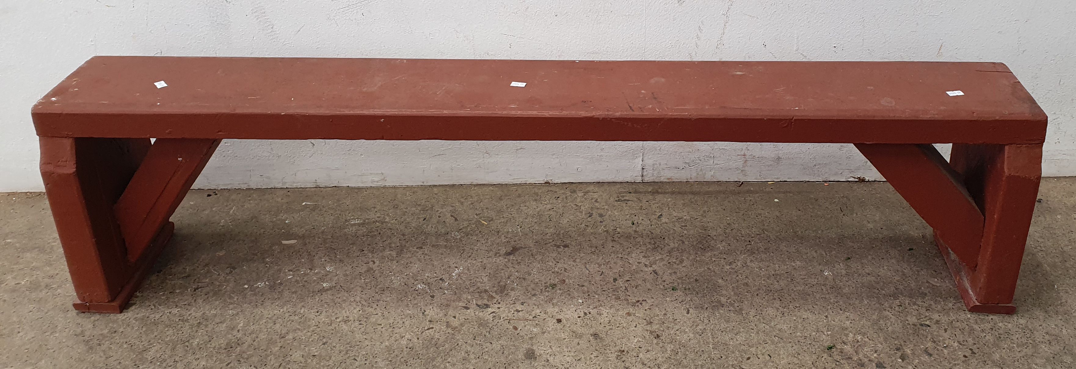 A Rustic Timber Bench Seat