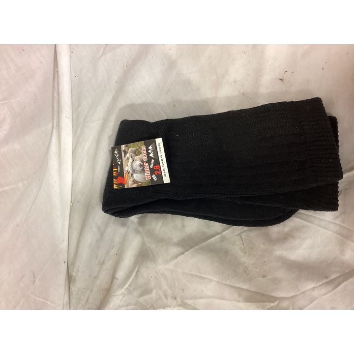 Winter Socks (2.8 Tog Rating) Shoe Size 10-13 (Black)