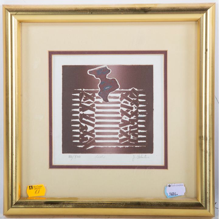 J. Valentine. "Levels," woodblock