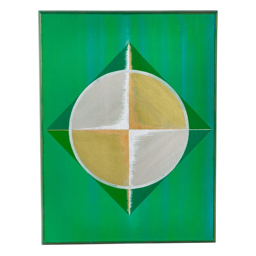 Les Harris. "Truth," oil on canvas