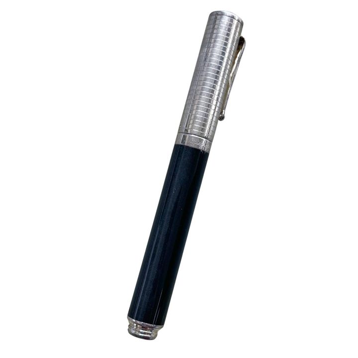 Montegrappa Sterling Silver Black Lacquer Fountain Pen