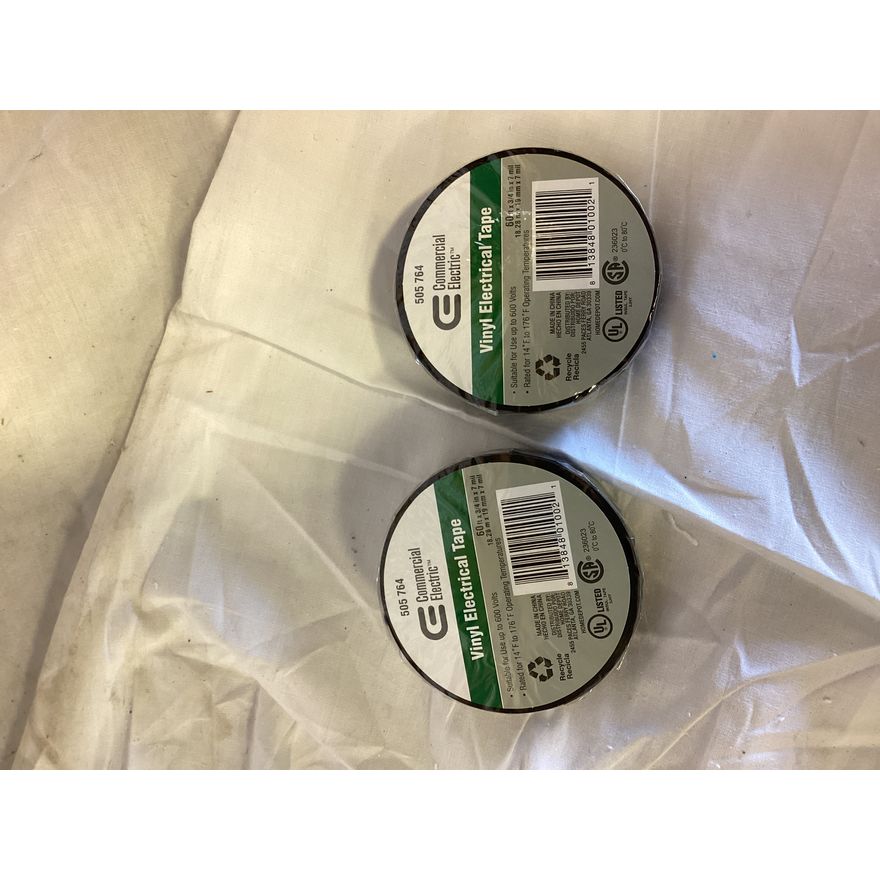 (2) Commercial Electric Vinyl Electrical Tape (60ft)