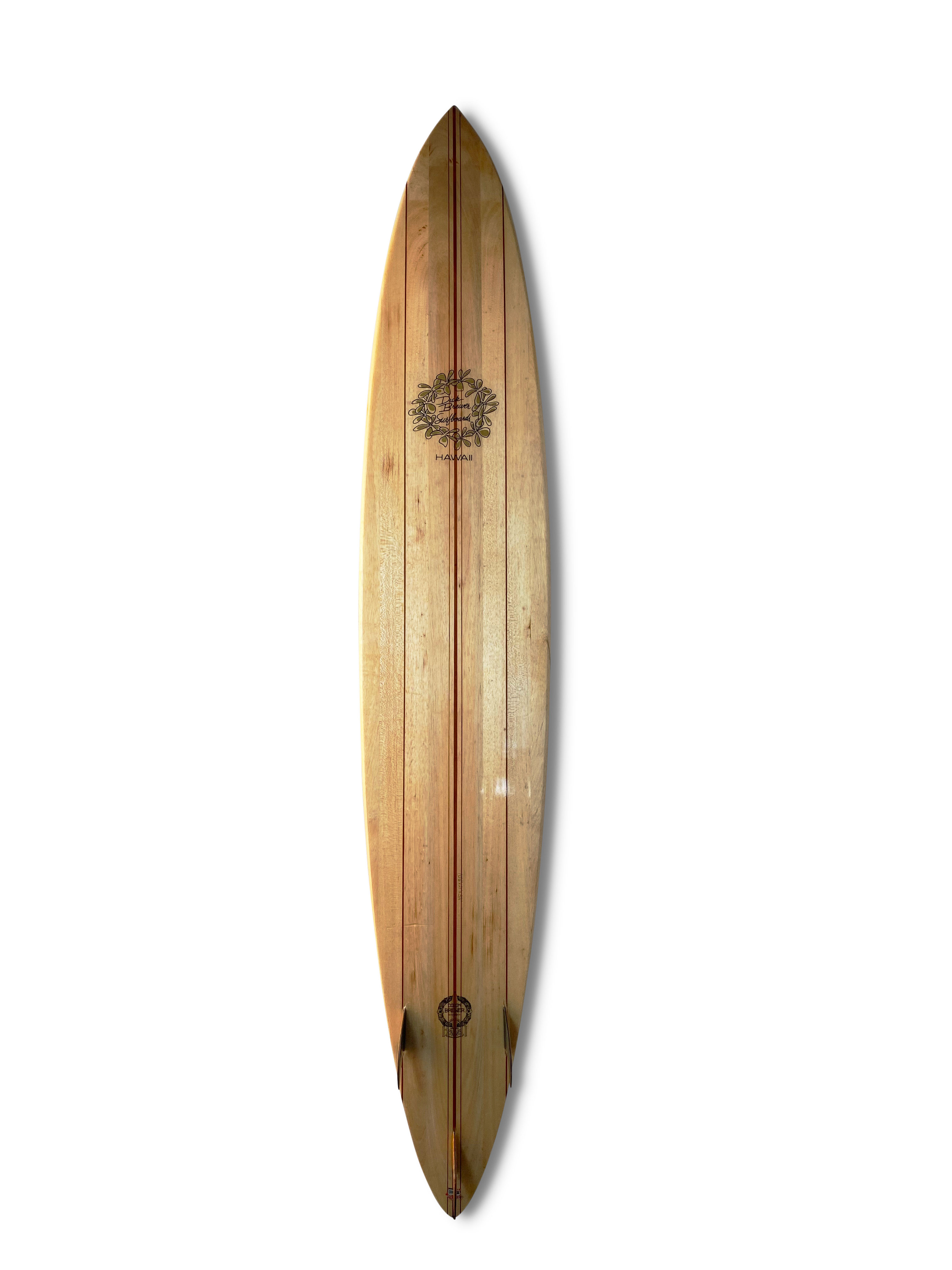2002 Dick Brewer Surfboards Balsa Tri-Fin Gun | California Gold 
