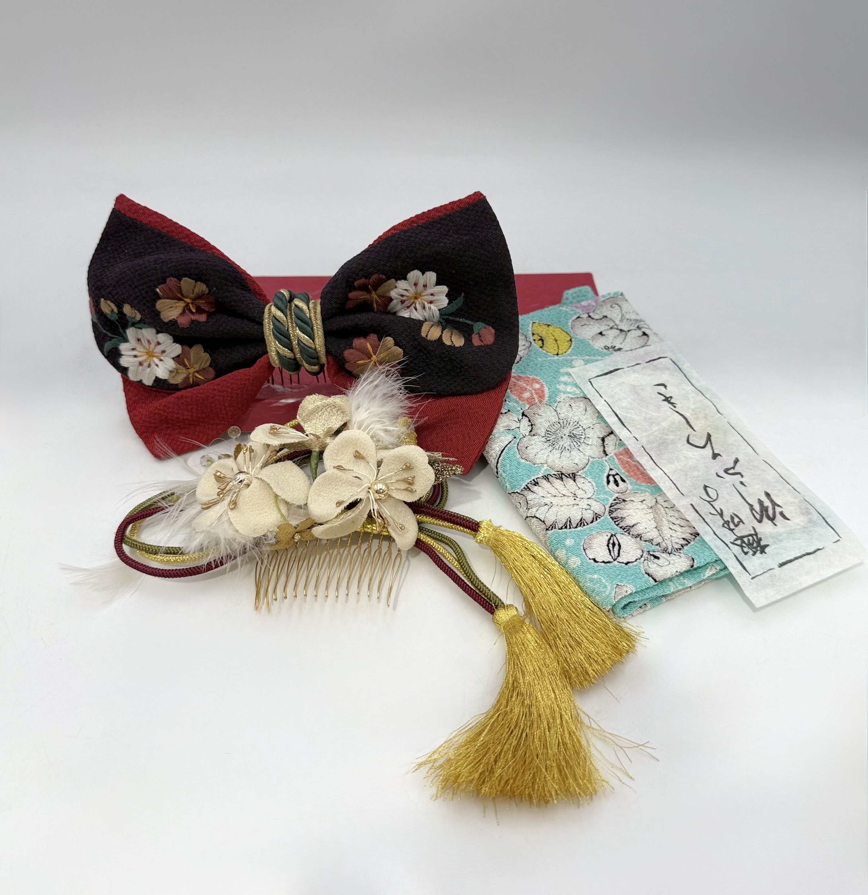 156 · TWO VINTAGE JAPANESE HEADPIECES