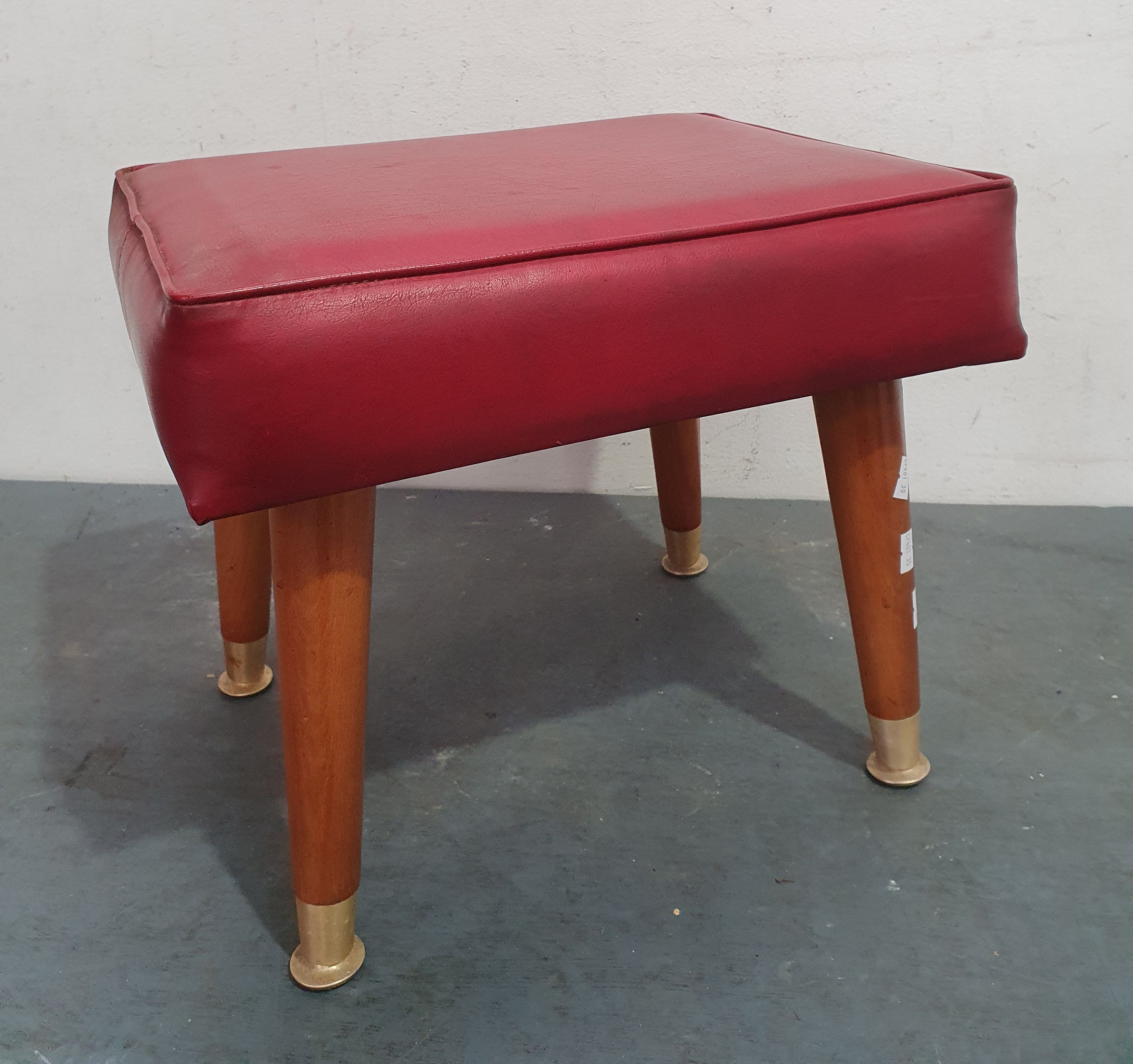 A Mid Century Style Foot Stool
