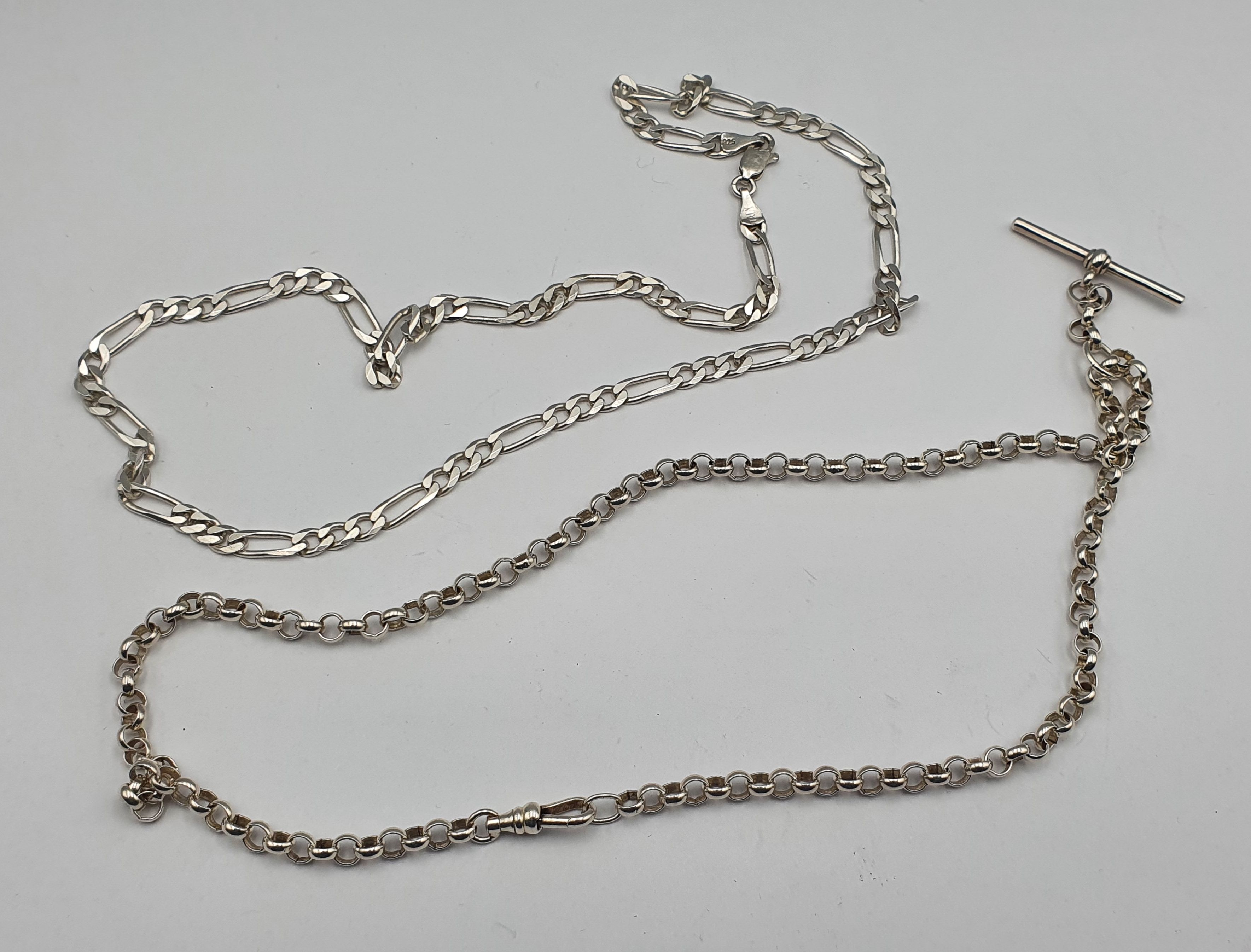 274 · TWO SILVER NECKLACES