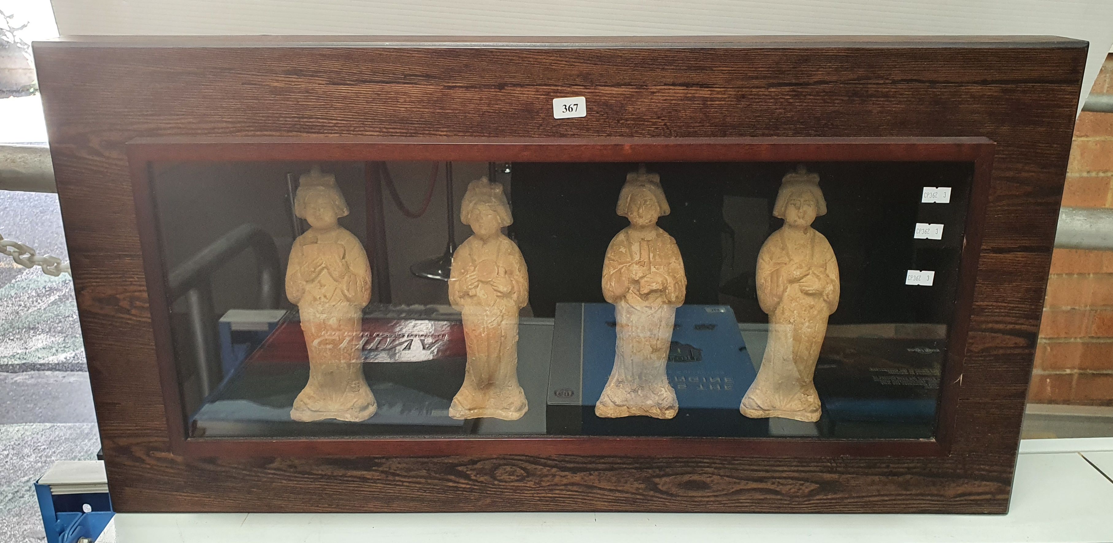 A Set Of Oriental Ceramic Figures