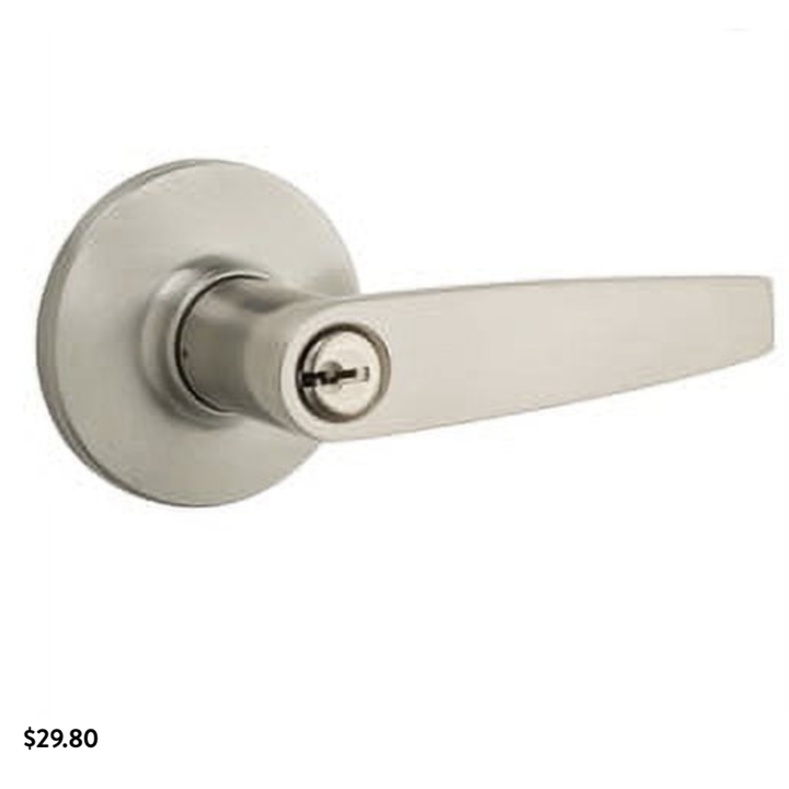 (4) Kwikset Safe Lock Entry Levers Winston Satin Nickel SL5000WI 15 KW RCAL RCS K4 V1