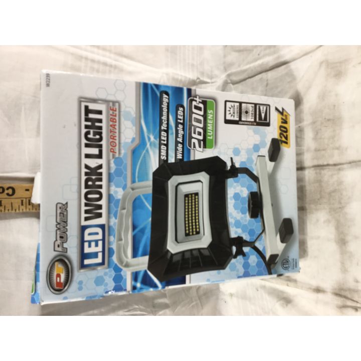 PT Power LED Work Light Portable 2600+ Lumens 120 Volt