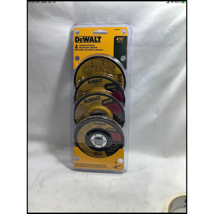 DeWalt 4-Abrasive Multipack 4-1/2"