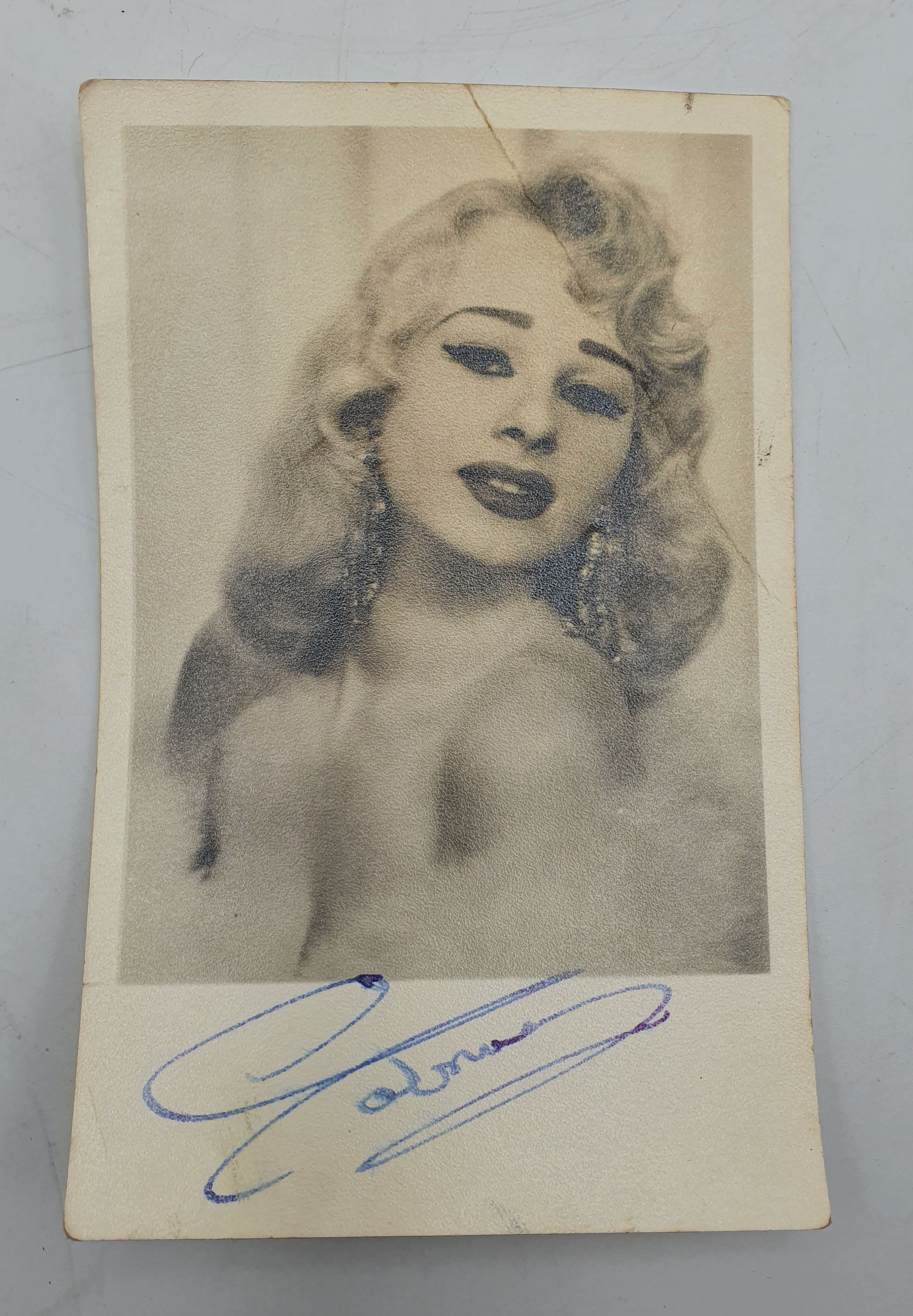 228 · AN AUTOGRAPHED PUBLICITY PHOTOGRAPH OF 'SABRINA' - BORN NORMA ANN SYKES