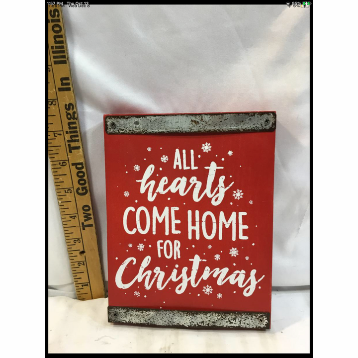 Brownlow Gifts "Home for Christmas" Wooden Block Sign (7x5-1/2)