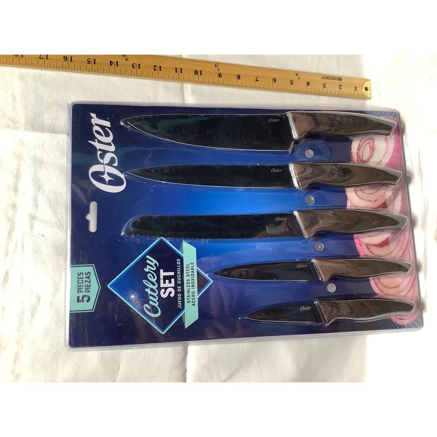 Oster 5 Pc Cutlery Set Stainless Steel